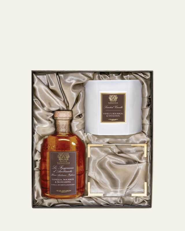 Vanilla, Bourbon & Mandarin Acrylic Home Ambiance Gift Set